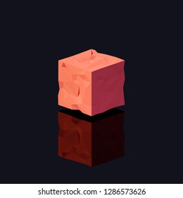 Abstract polygonal shapes in isometric