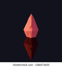 Abstract polygonal shapes in isometric