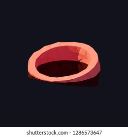 Abstract polygonal shapes in isometric