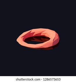 Abstract polygonal shapes in isometric