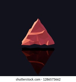 Abstract polygonal shapes in isometric