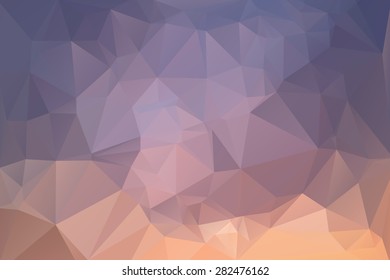 Abstract Polygonal From Sky Background. Vector Illustration
