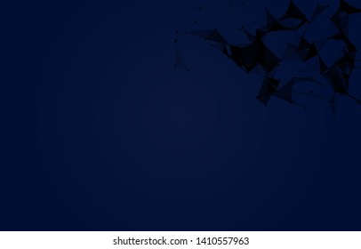 Abstract Polygonal Space Background with Connecting Dots and Lines. Vector illustration - Vector