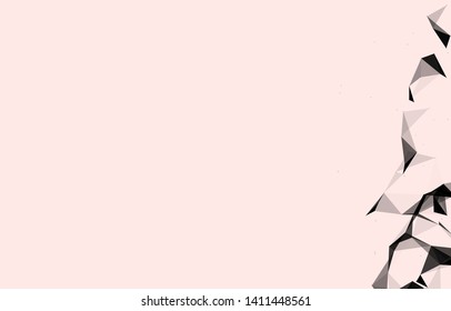 Abstract Polygonal Space Background with Connecting Dots and Lines. Vector illustration - Vector