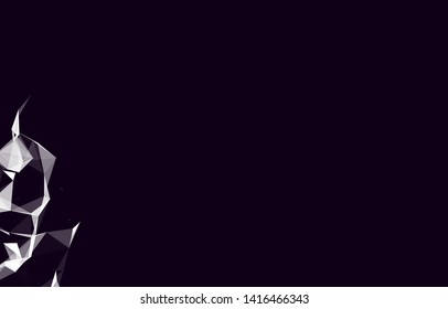 Abstract Polygonal Space Background with Connecting Dots and Lines. Vector illustration - Vector