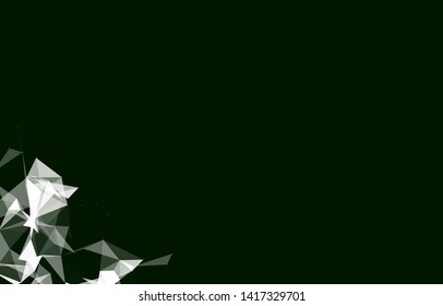 Abstract Polygonal Space Background with Connecting Dots and Lines. Vector illustration - Vector