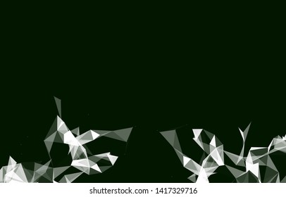 Abstract Polygonal Space Background with Connecting Dots and Lines. Vector illustration - Vector