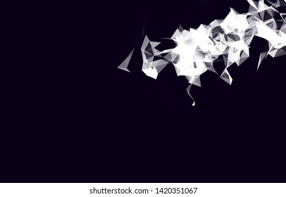 Abstract Polygonal Space Background with Connecting Dots and Lines. Vector illustration - Vector