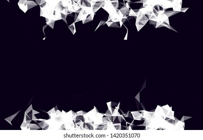 Abstract Polygonal Space Background with Connecting Dots and Lines. Vector illustration - Vector