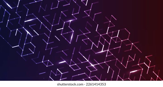 Abstract polygonal space. Background with connecting dots and lines. Graphic concept for your design