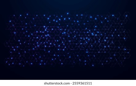 Abstract polygonal space. Background with connecting dots and lines. Graphic concept for your design