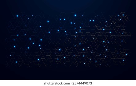 Abstract polygonal space. Background with connecting dots and lines. Graphic concept for your design