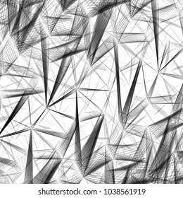 Abstract polygonal space background. Connection structure illustration