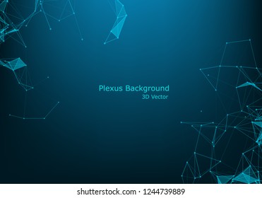 Abstract polygonal space low poly dark background with connecting dots and lines. Connection structure. Futuristic polygonal background. Triangular business wallpaper.