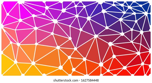 
Abstract polygonal space low poly dark background with connecting dots and lines. Connection structure.