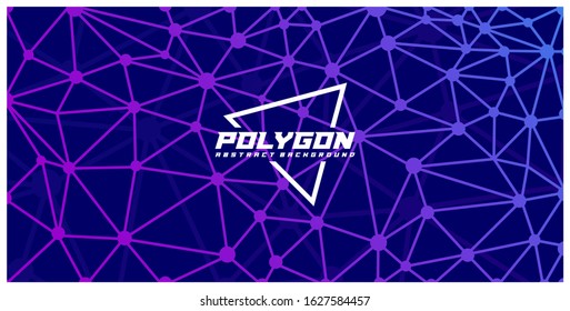 
Abstract polygonal space low poly dark background with connecting dots and lines. Connection structure.