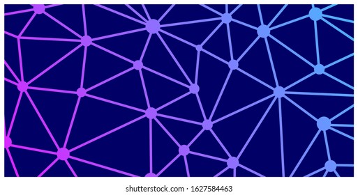 
Abstract polygonal space low poly dark background with connecting dots and lines. Connection structure.