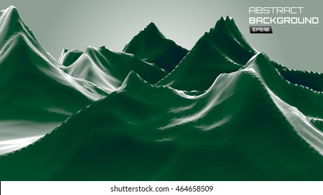 Abstract polygonal space low poly background. Connection structure. Futuristic HUD background.