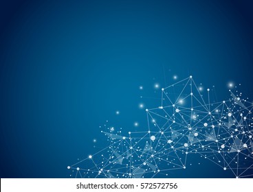 Abstract polygonal space low poly background