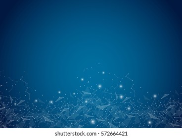 Abstract polygonal space low poly background