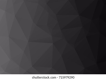 Abstract polygonal space low poly dark background, Polygon shapes background, low ply triangles mosaic, vector design, creative background, templates design, black background