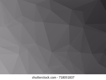 Abstract polygonal space low poly dark background, Polygon shapes background, low ply triangles mosaic, vector design, creative background, templates design, black background