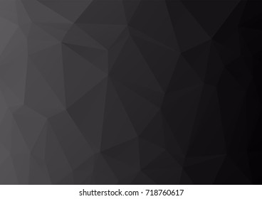 Abstract polygonal space low poly dark background, Polygon shapes background, low poly triangles mosaic, vector design, creative background, templates design, black background - Powered by Shutterstock - Get 15% off with code: PIKWIZARD15