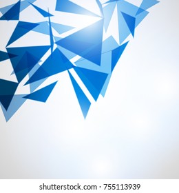 Abstract polygonal space low poly background with connecting dots and lines. Connection structure, Vector illustration futuristic shape science style