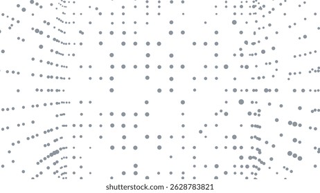 Abstract polygonal space. Plexus shape. Dots connected by lines. Abstract wave. Minimalist mesh.