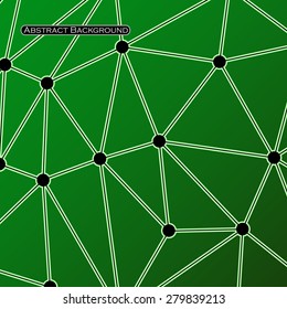 Abstract polygonal sphere background. Futuristic style card. Vector illustration. Eps 10