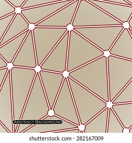 Abstract polygonal sphere background. Futuristic style card. Vector illustration. Eps 10