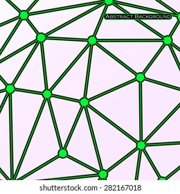 Abstract polygonal sphere background. Futuristic style card. Vector illustration. Eps 10