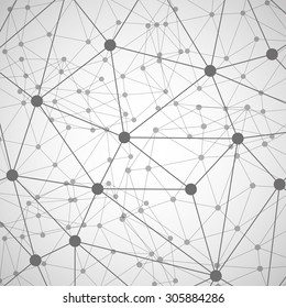 Abstract polygonal sphere background. Futuristic style card. Vector illustration. Eps 10