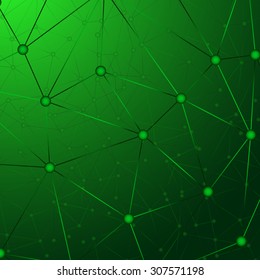 Abstract polygonal sphere background. Futuristic style card. Vector illustration. Eps 10