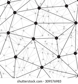 Abstract polygonal sphere background. Futuristic style card. Vector illustration. Eps 10