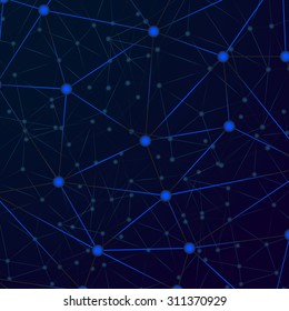 Abstract polygonal sphere background. Futuristic style card. Vector illustration. Eps 10