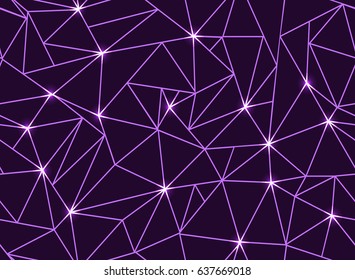 Abstract polygonal star background. Starry sky. Flat vector stock illustration