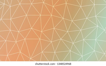 Abstract polygonal template. Decorative design for your idea. Vector illustration. Blur Sweet Dreamy Gradient Color Background
