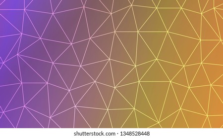 Abstract polygonal template. Decorative design for your idea. Vector illustration. Blur Sweet Dreamy Gradient Color Background
