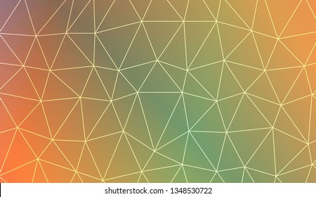 Abstract polygonal template. Decorative design for your idea. Vector illustration. Blur Sweet Dreamy Gradient Color Background