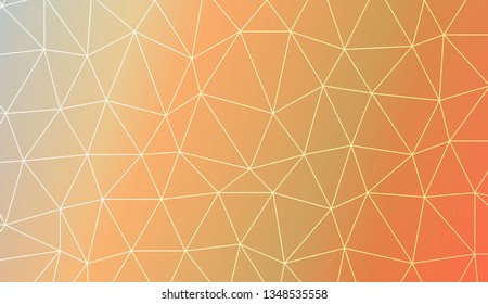 Abstract polygonal template. Decorative design for your idea. Vector illustration. Blur Sweet Dreamy Gradient Color Background
