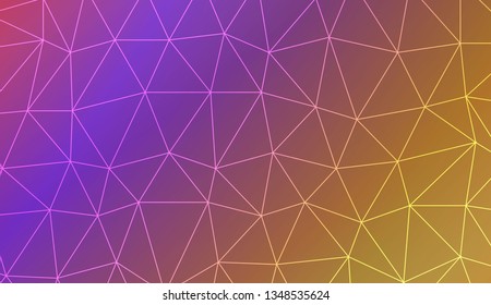 Abstract polygonal template. Decorative design for your idea. Vector illustration. Blur Sweet Dreamy Gradient Color Background