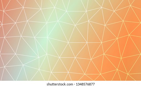 Abstract polygonal template. Decorative design for your idea. Vector illustration. Blur Sweet Dreamy Gradient Color Background