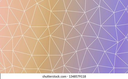 Abstract polygonal template. Decorative design for your idea. Vector illustration. Blur Sweet Dreamy Gradient Color Background