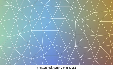 Abstract polygonal template. Decorative design for your idea. Vector illustration. Blur Sweet Dreamy Gradient Color Background