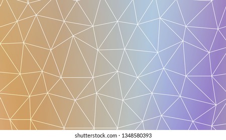 Abstract polygonal template. Decorative design for your idea. Vector illustration. Blur Sweet Dreamy Gradient Color Background