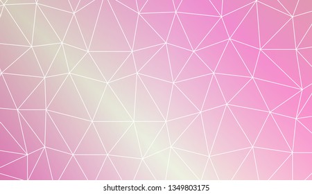 Abstract polygonal template. Decorative design for your idea. Vector illustration. Blur Sweet Dreamy Gradient Color Background