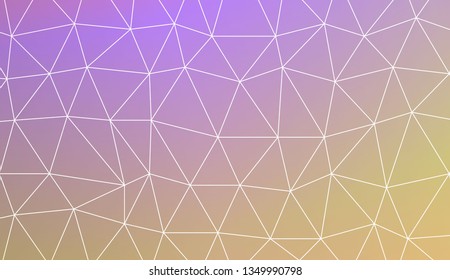 Abstract polygonal template. Decorative design for your idea. Vector illustration. Blur Sweet Dreamy Gradient Color Background
