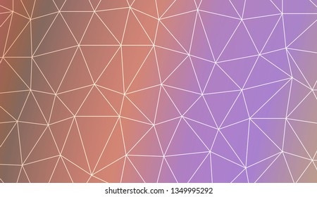 Abstract polygonal template. Decorative design for your idea. Vector illustration. Blur Sweet Dreamy Gradient Color Background