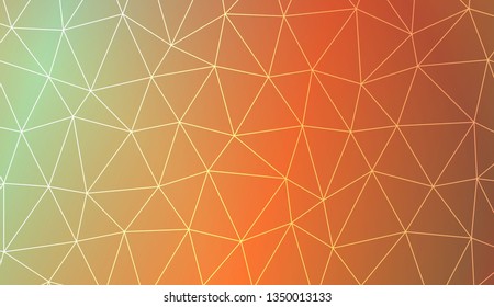 Abstract polygonal template. Decorative design for your idea. Vector illustration. Blur Sweet Dreamy Gradient Color Background